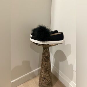 Steve Madden - Fluffy velvet black sneakers